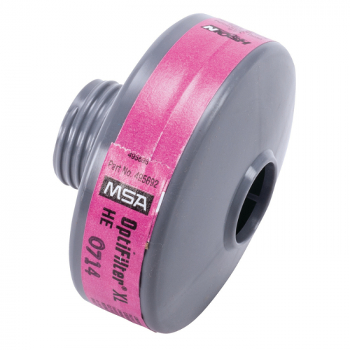 MSA 10042346, OptiFilter XL, Type HE, 20 in box, Gray